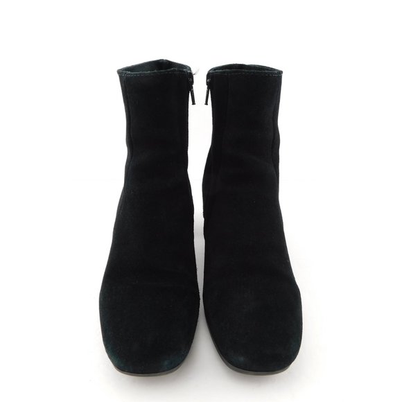 LA CANADIENNE Black Suede Weatherproof Booties 6 - Picture 3 of 10